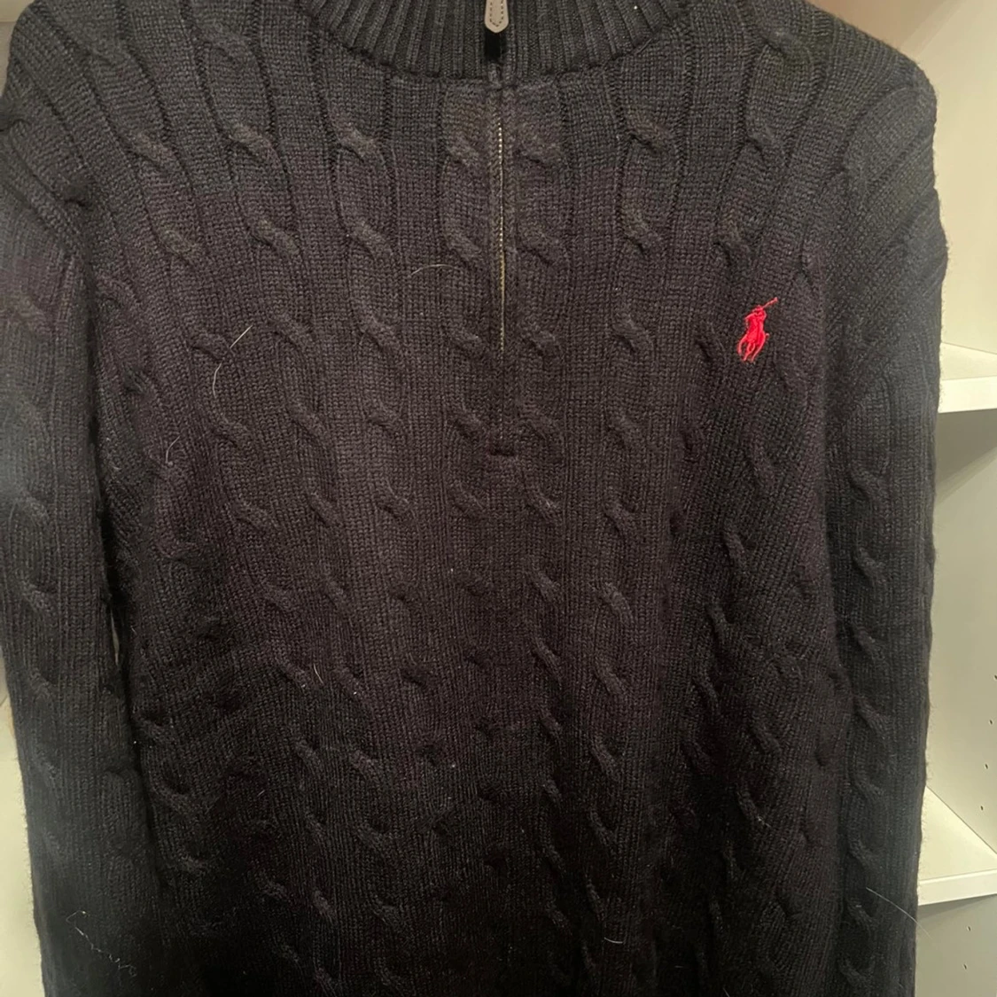 Svart stickad tröja Polo Ralph Lauren