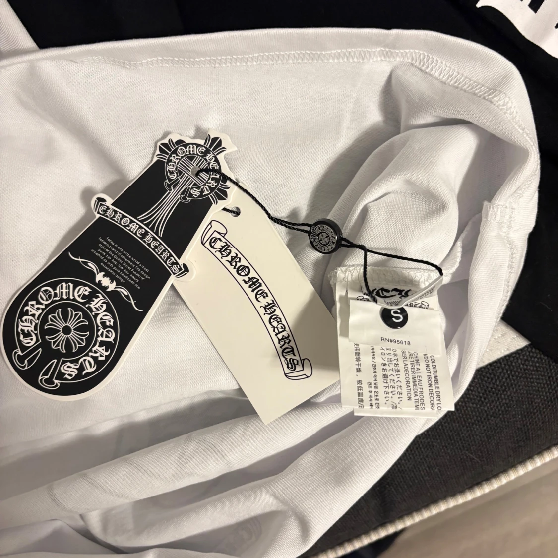 Chrome Hearts svartvit långärmad tröja - 3