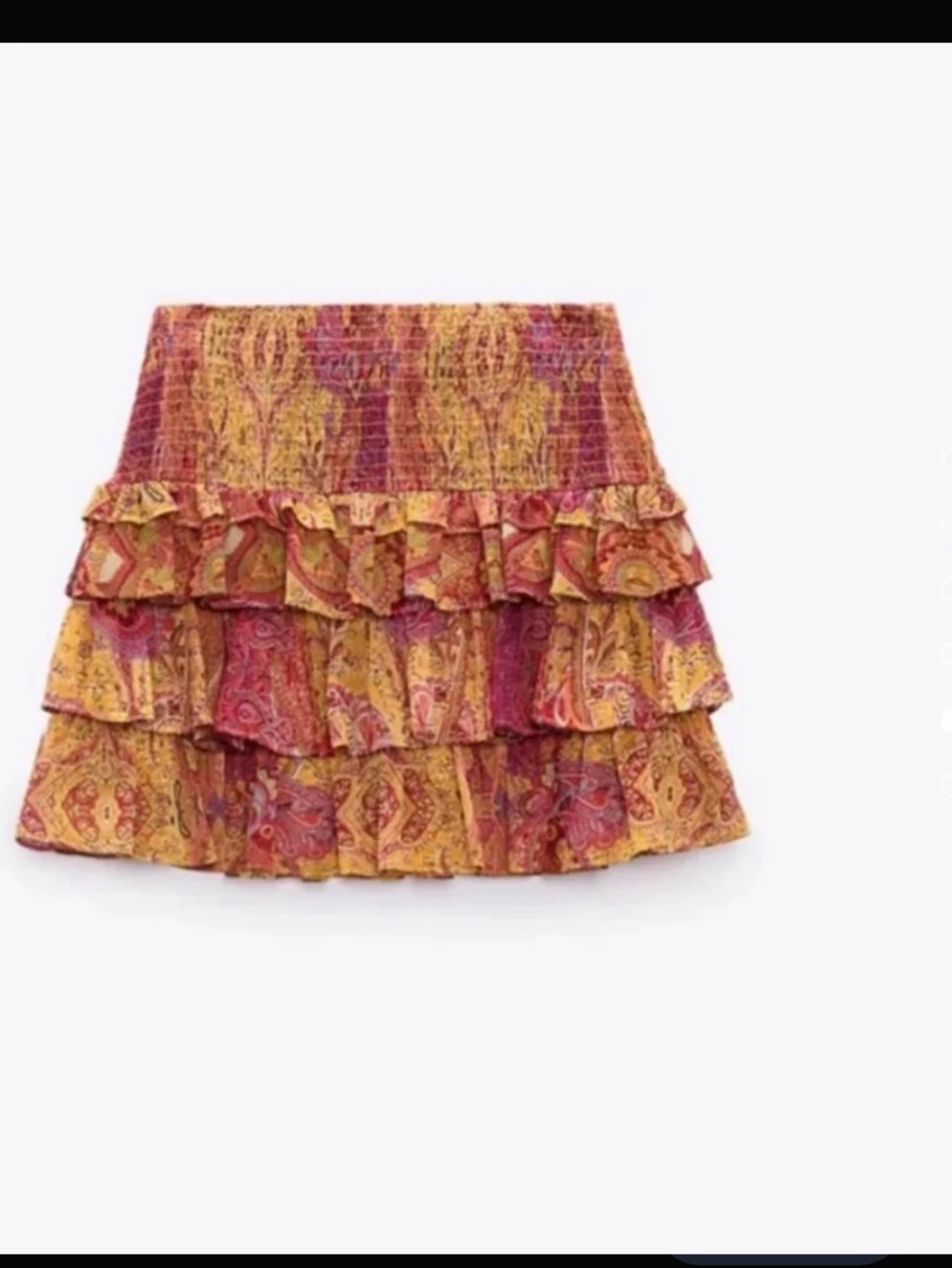 Mönstrad volangkjol från Zara - 1