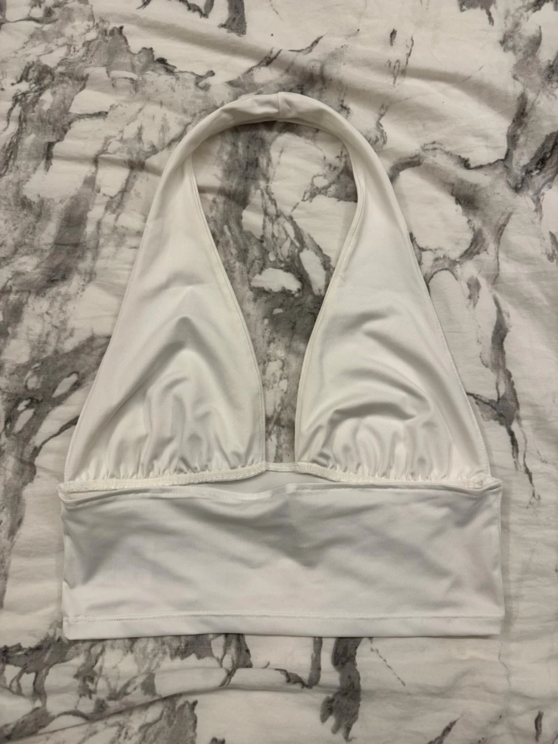 Vit halterneck topp från H&M Divided - 1