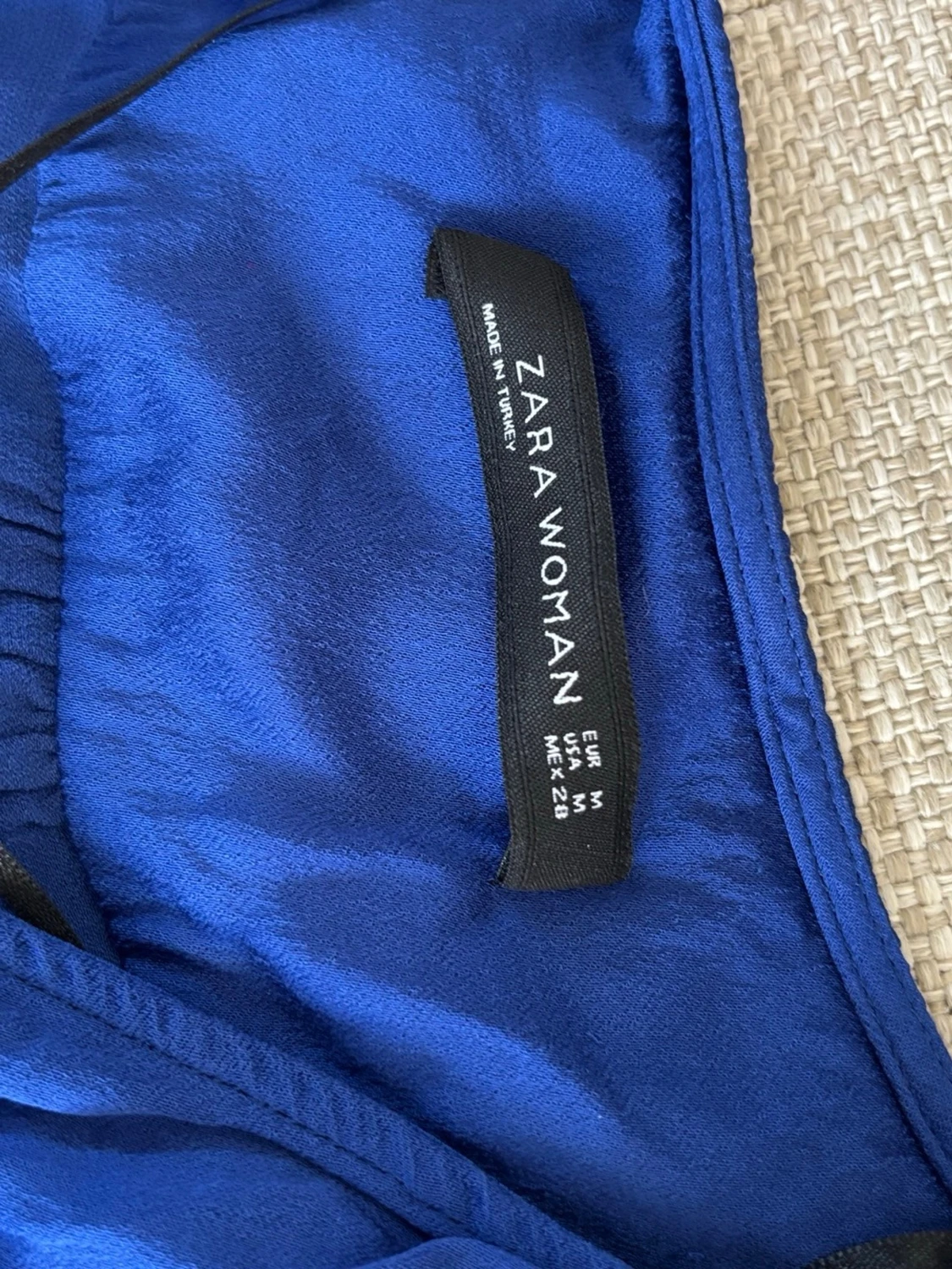 Blå omlottblus från Zara Woman - 1