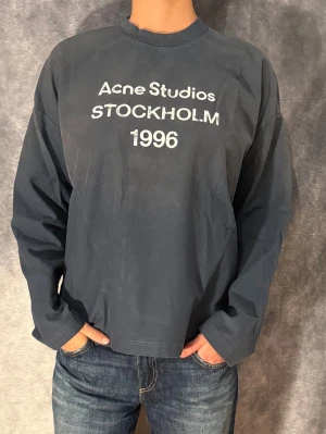 Acne studios long sleeve shirt (navy/m) - Great condition, used once. Same day shipping.  Comes with the original bag that it came with. Relaxed/ baggy fit. 100% cotton.