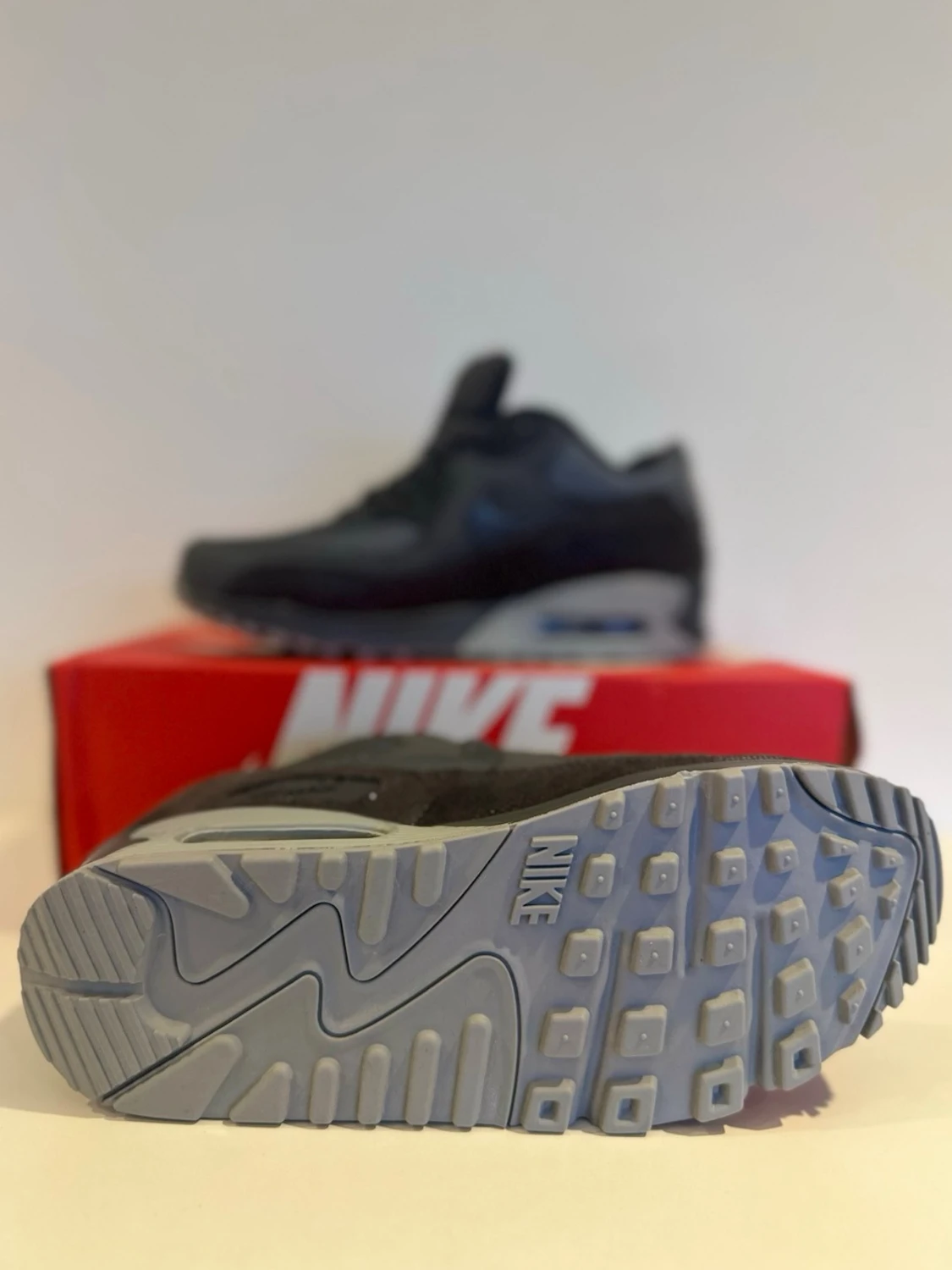 Nike Air Max 90 mörkgrå sneakers WMNS - 2