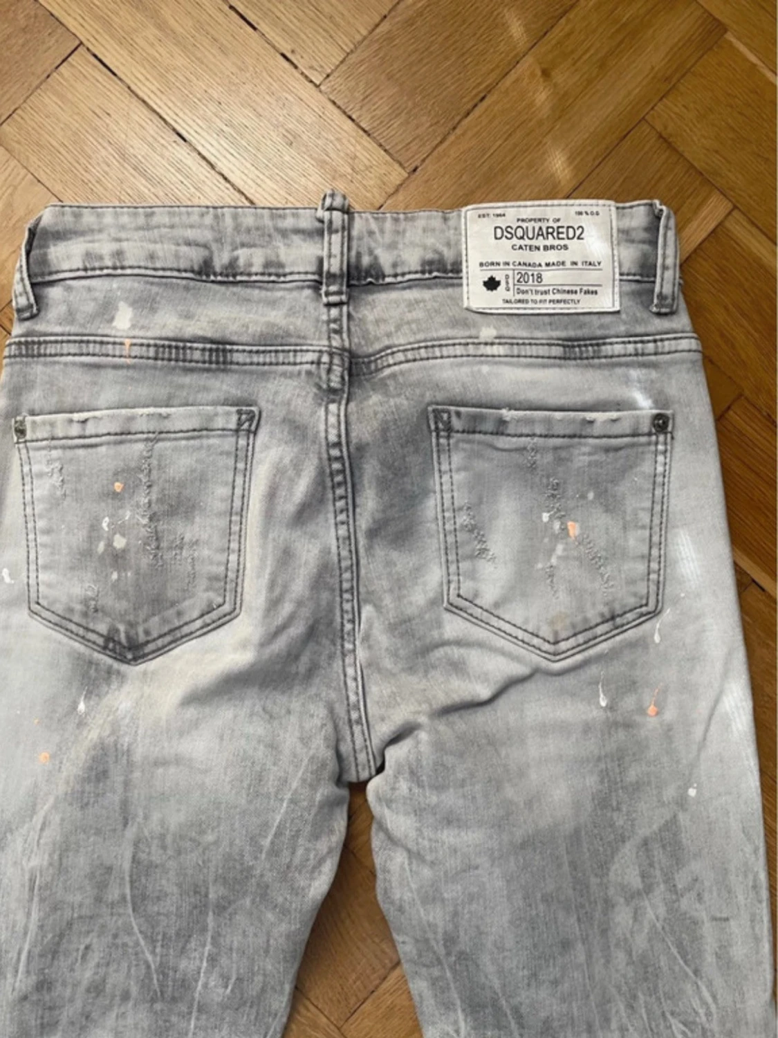 Dsquared2 skinny jeans i grått - 3