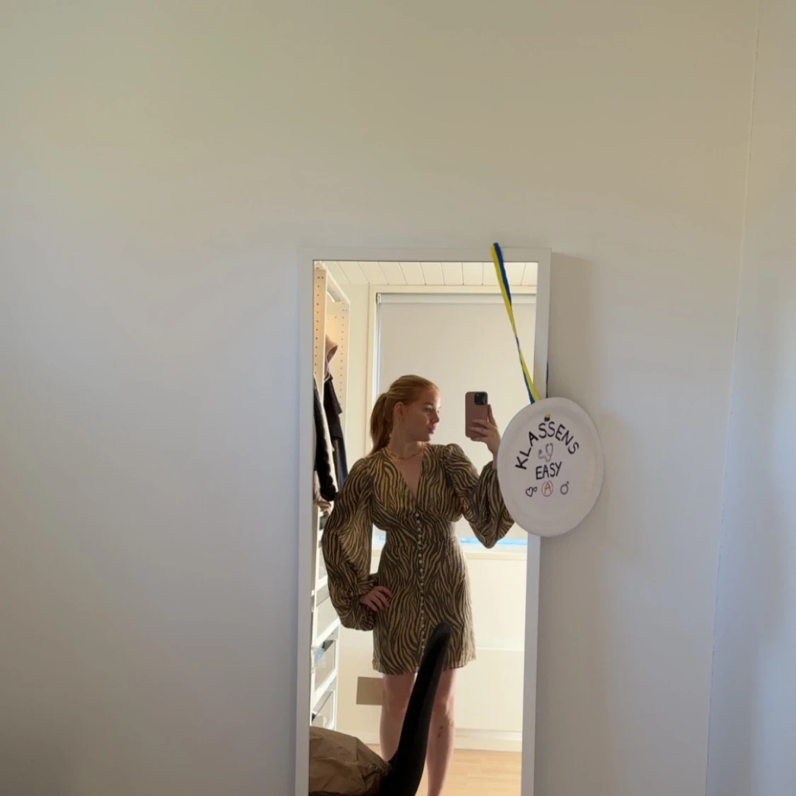 Zebramönstrad kortklänning från Adoore - 1