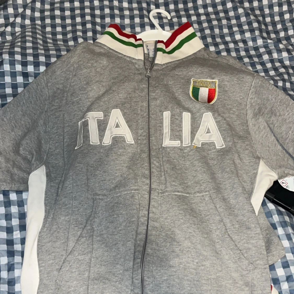 Grå Italia hoodie från Blu Mar - 1