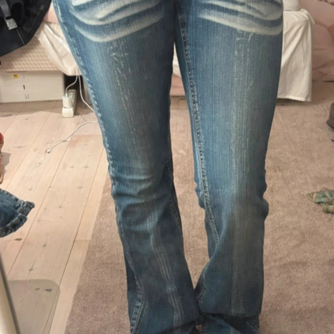 Blå bootcut jeans Only - 1