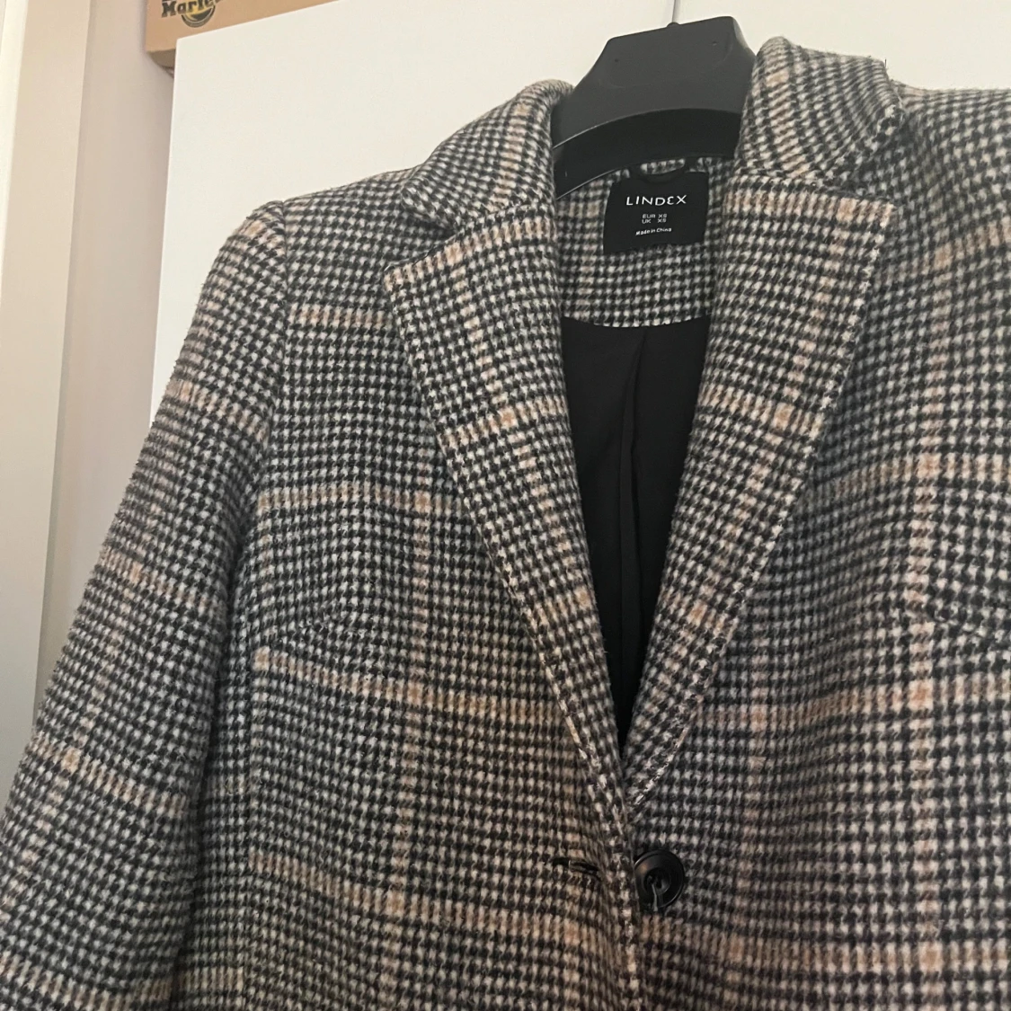 Rutig kappa från Lindex i ullmix - 2