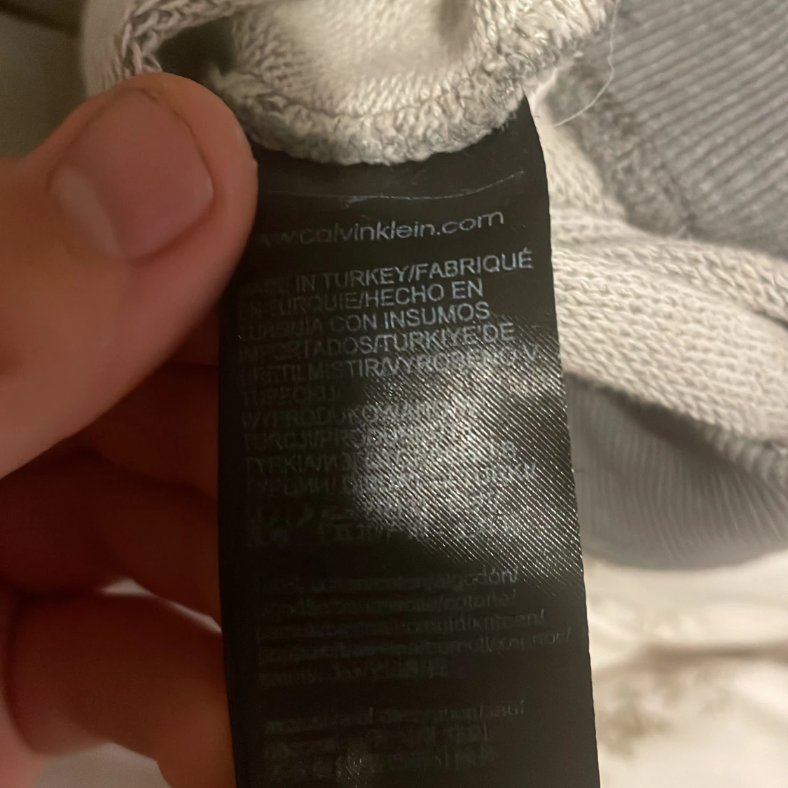 Grå Calvin Klein hoodie XL - 3