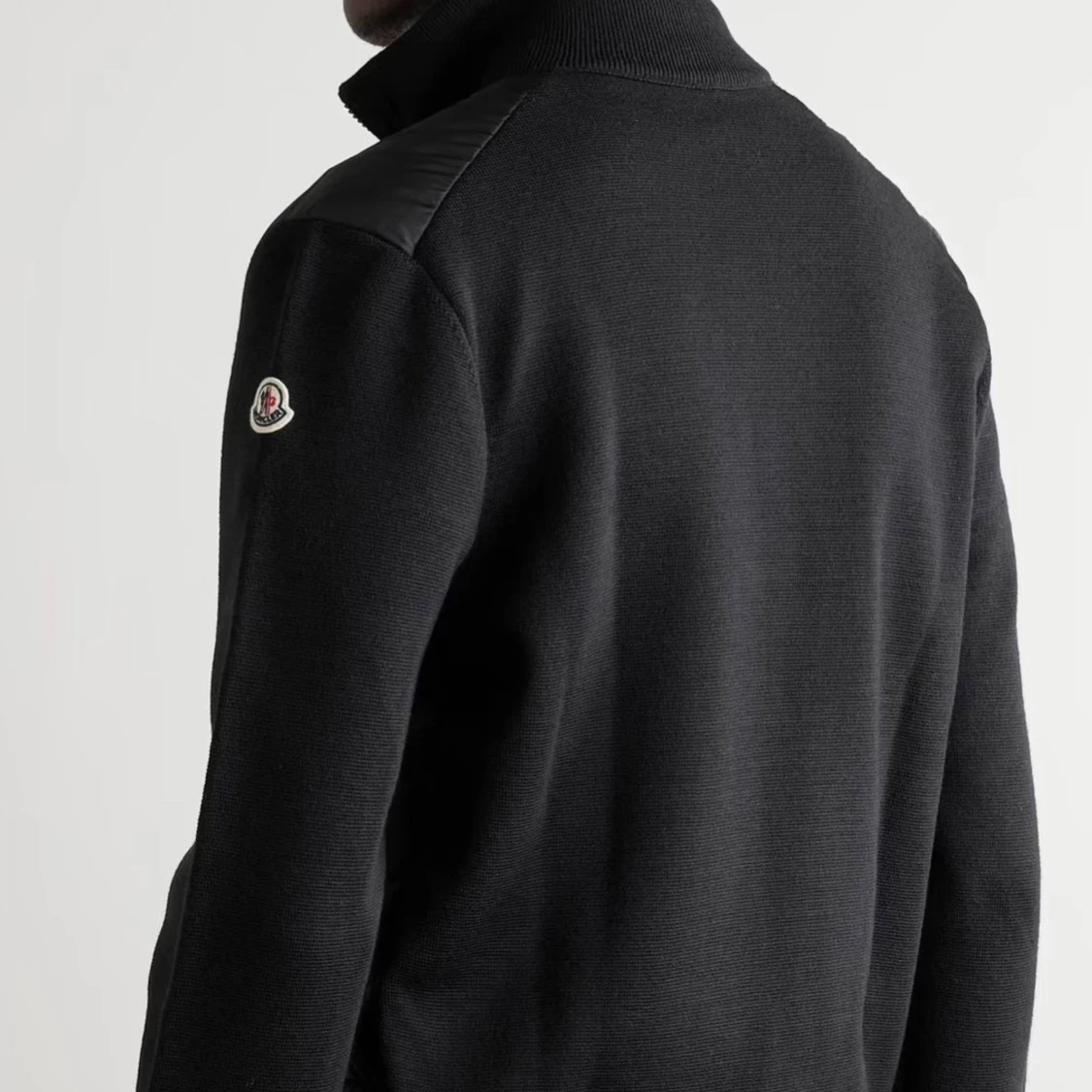 Svart quiltad cardigan jacka Moncler - 2