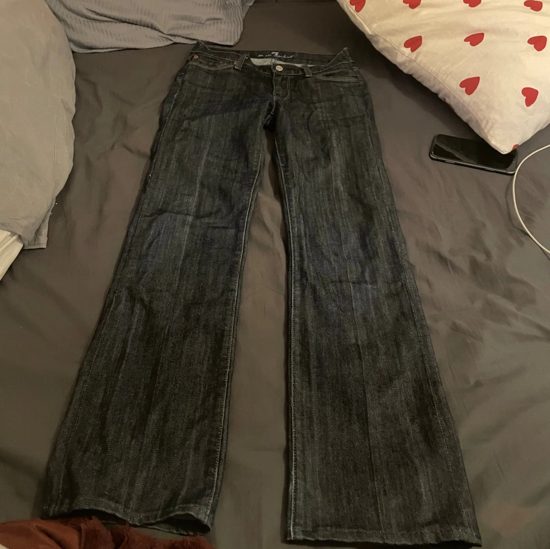 lågmidjade jeans 