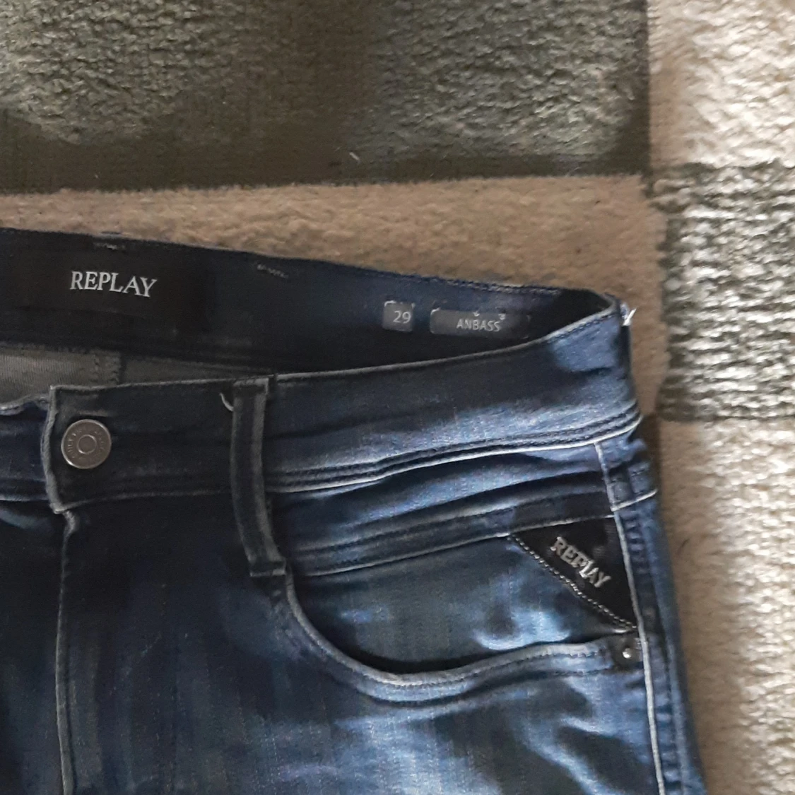 Replay Anbass blå jeans herr - 3