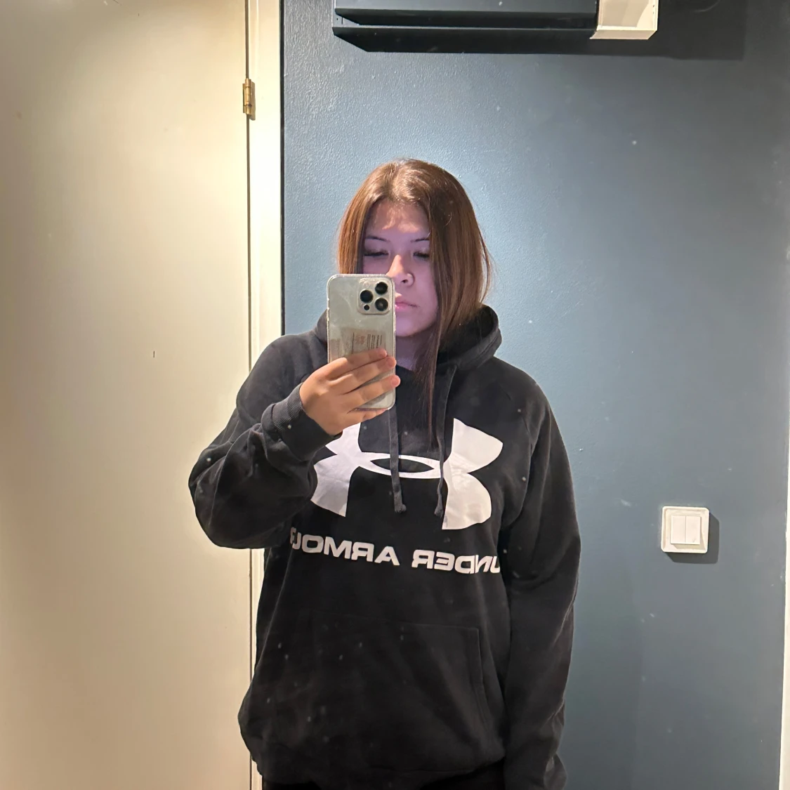 Svart Under Armour hoodie XL