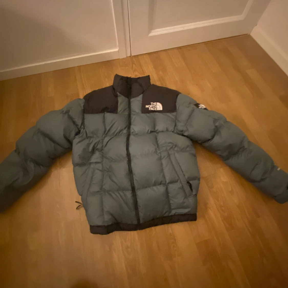 Grön pufferjacka från The North Face