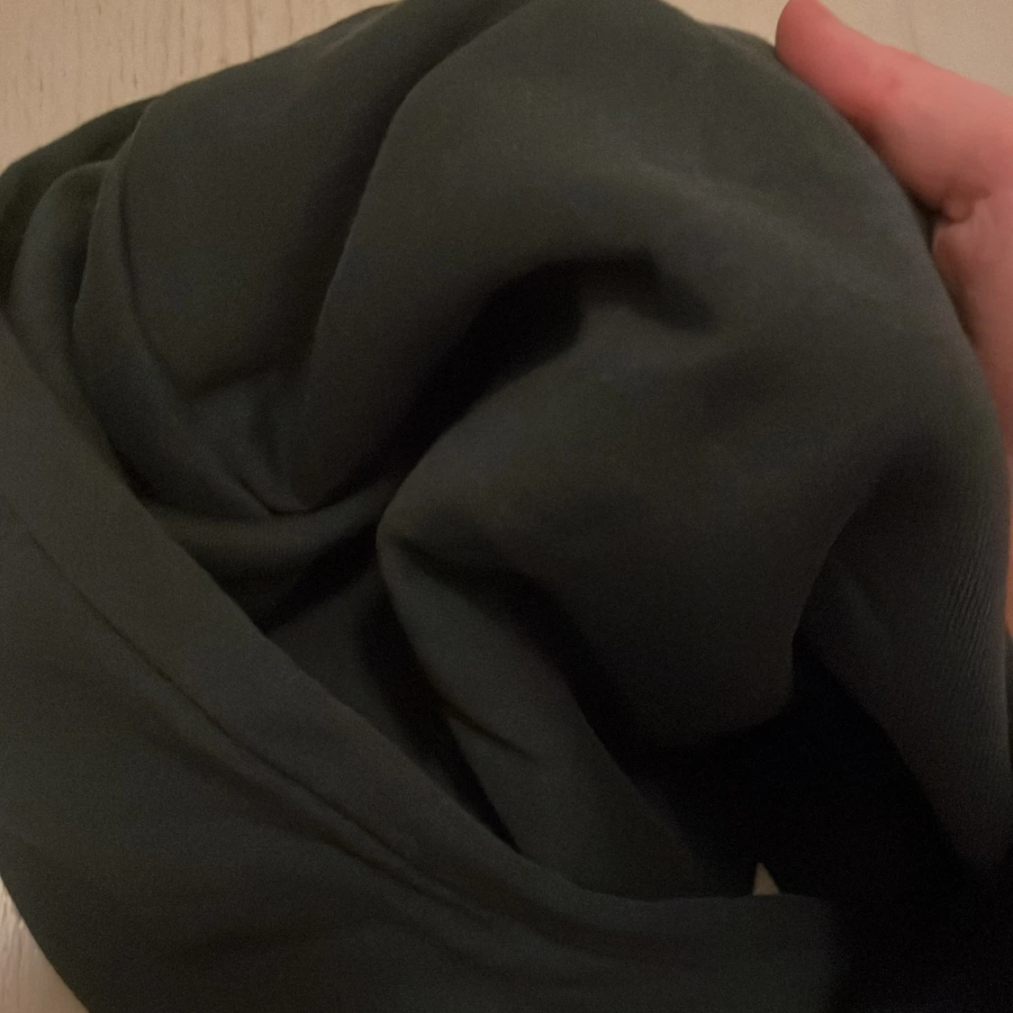 Mörk grön hoodie med mjuk fleece - 3