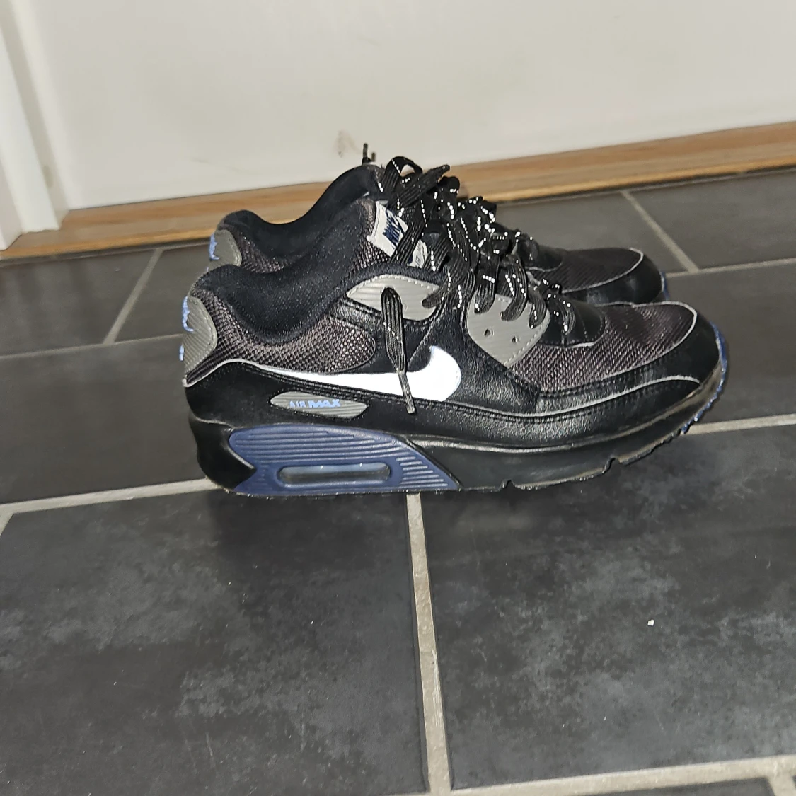 Nike Air Max 90 svart/blå sneakers - 1