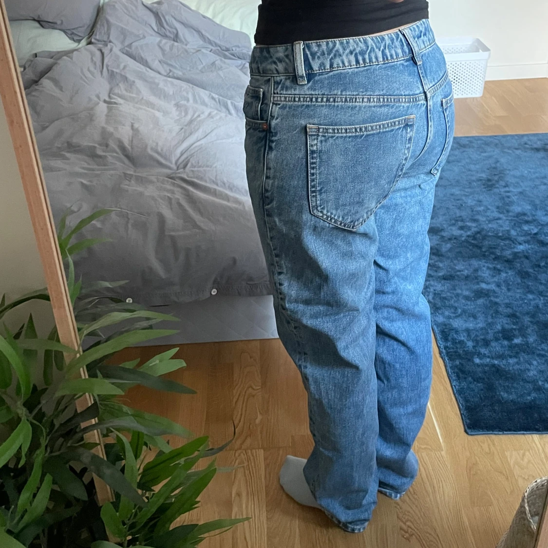 Blåa jeans från Lindex stl 38 - 1