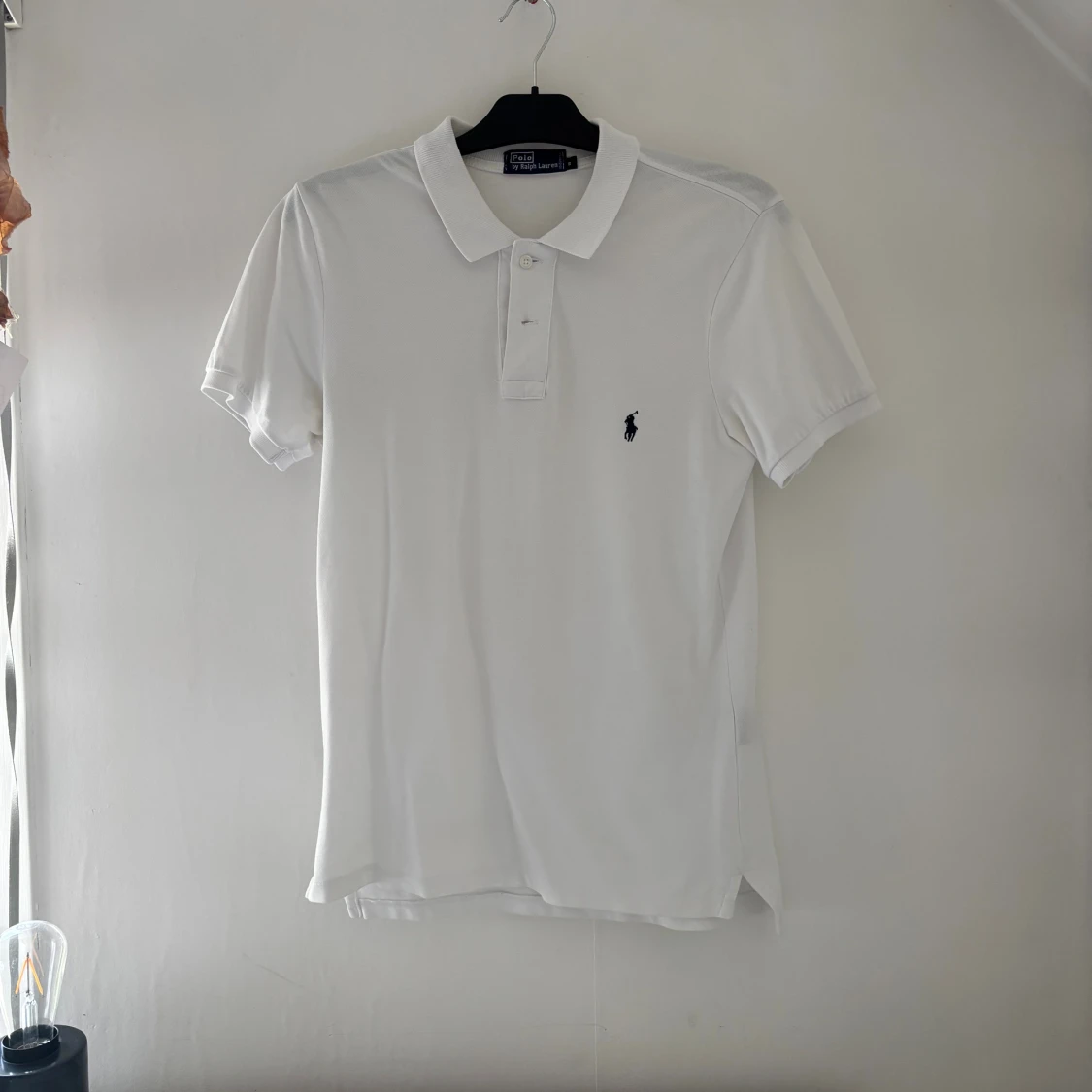 Vit pikétröja från Ralph Lauren