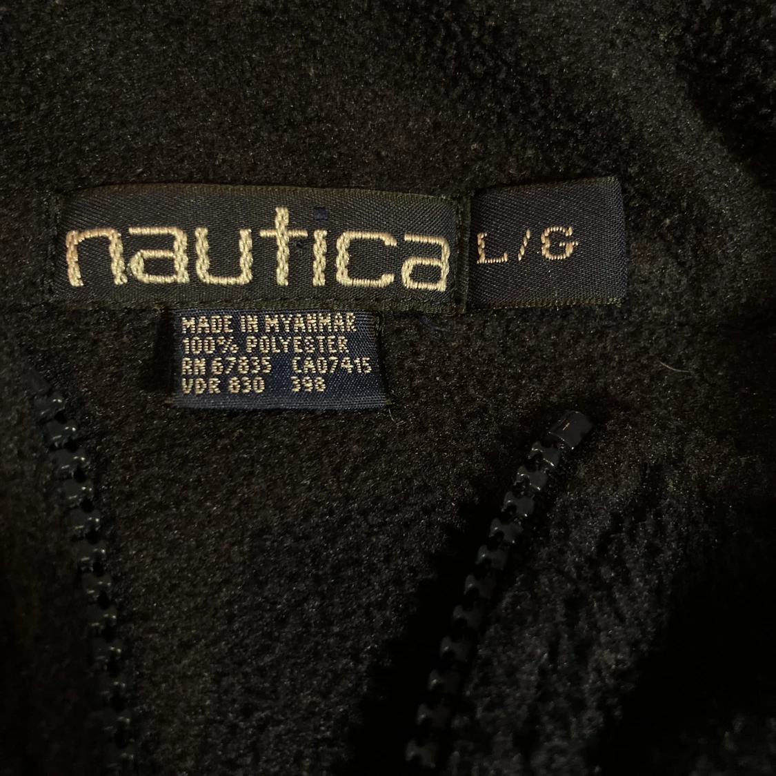 Fleece Nautica Höst svart  - 91