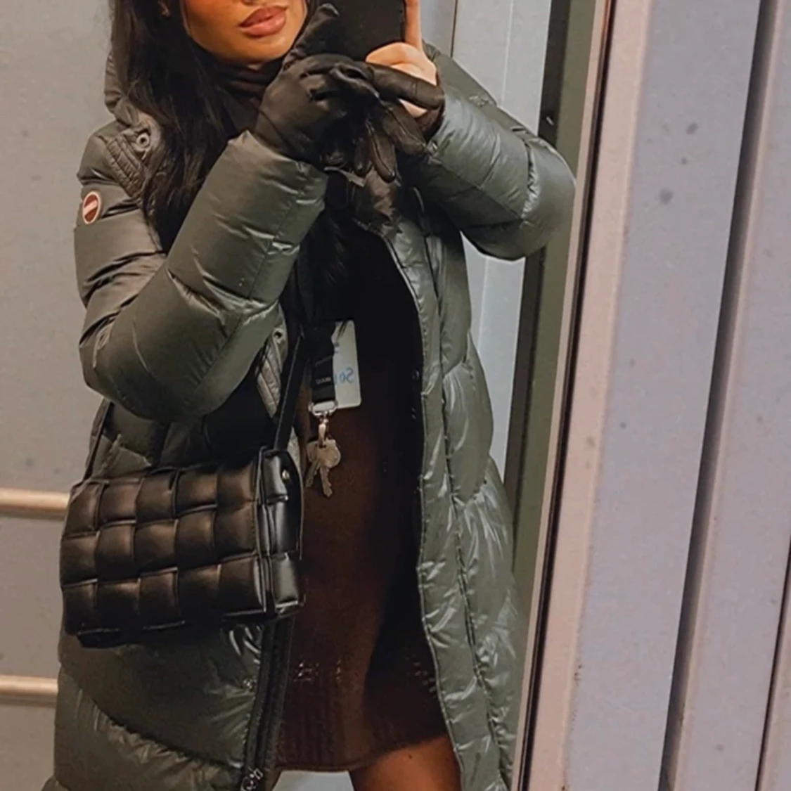 2278 LADIES DOWN JACKET grön  - 91