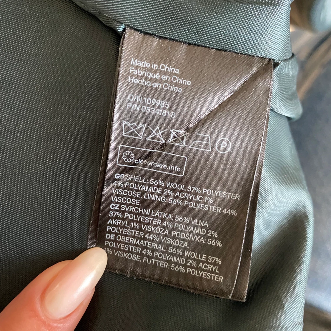 Mörkgrön kappa, storlek 34/36 - 91