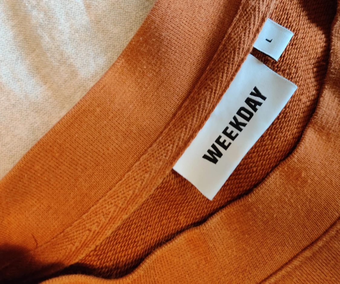 Rostorange Collegetröja- Weekday - 91