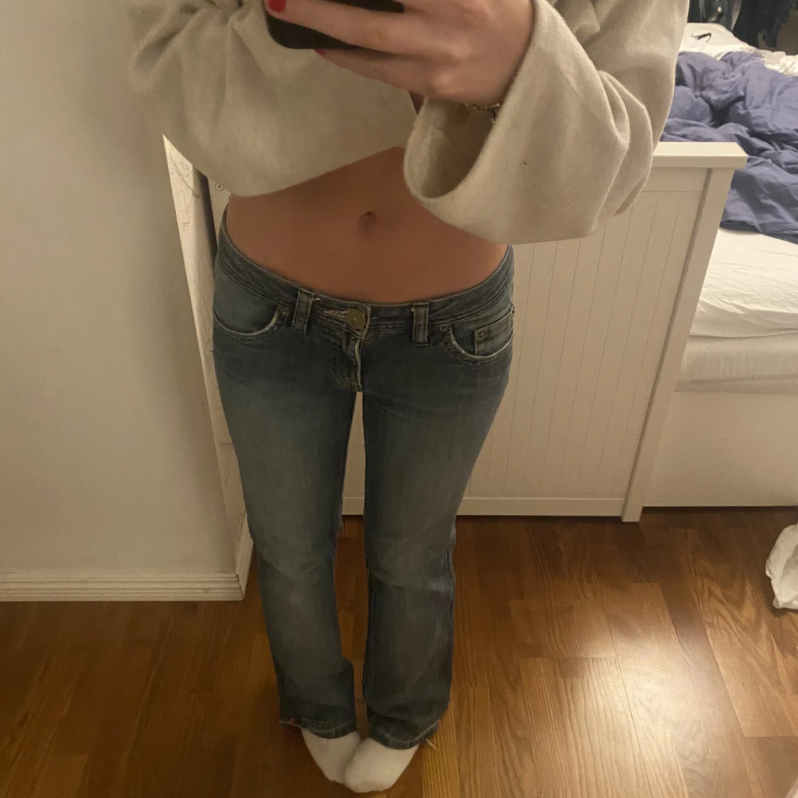Lågmidjade jeans
