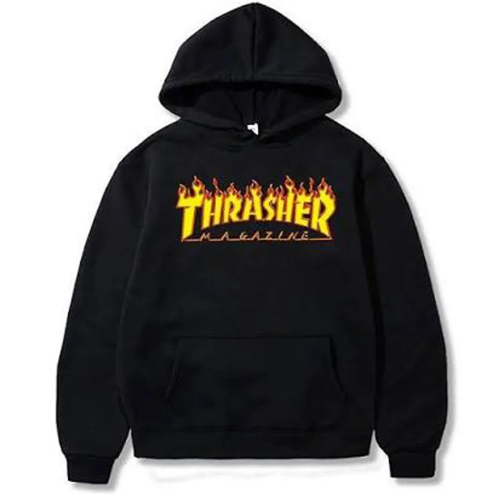 Jag säljer min thrasher hoodie för den inte har varit till användning. Jag tvättar den innan köp. Mer bilder vid visad intresse. Man får pruta.. Hoodies.