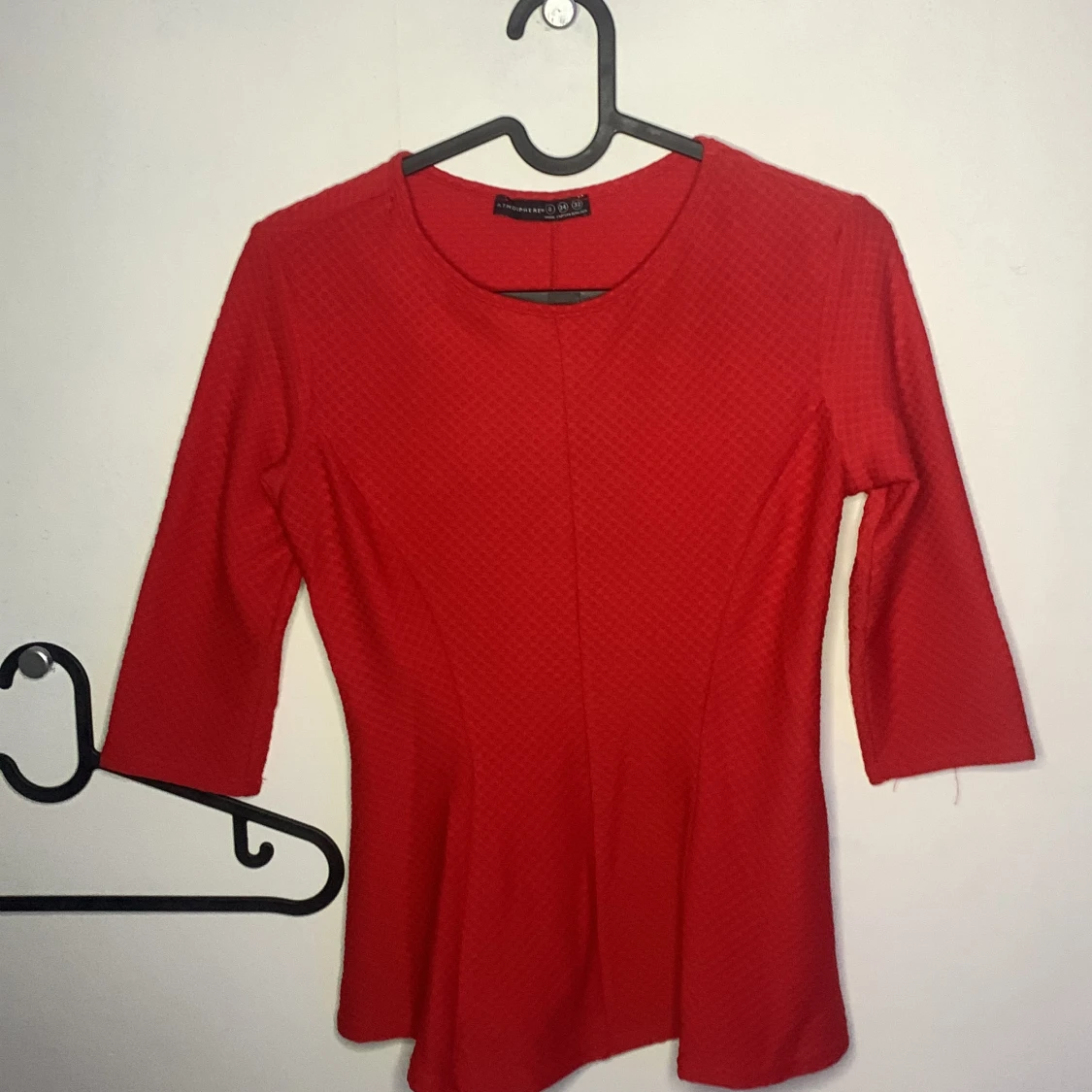 Röd ish-långärmad tröja