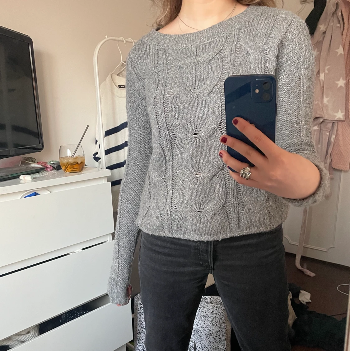 Stickad tröja  - 90