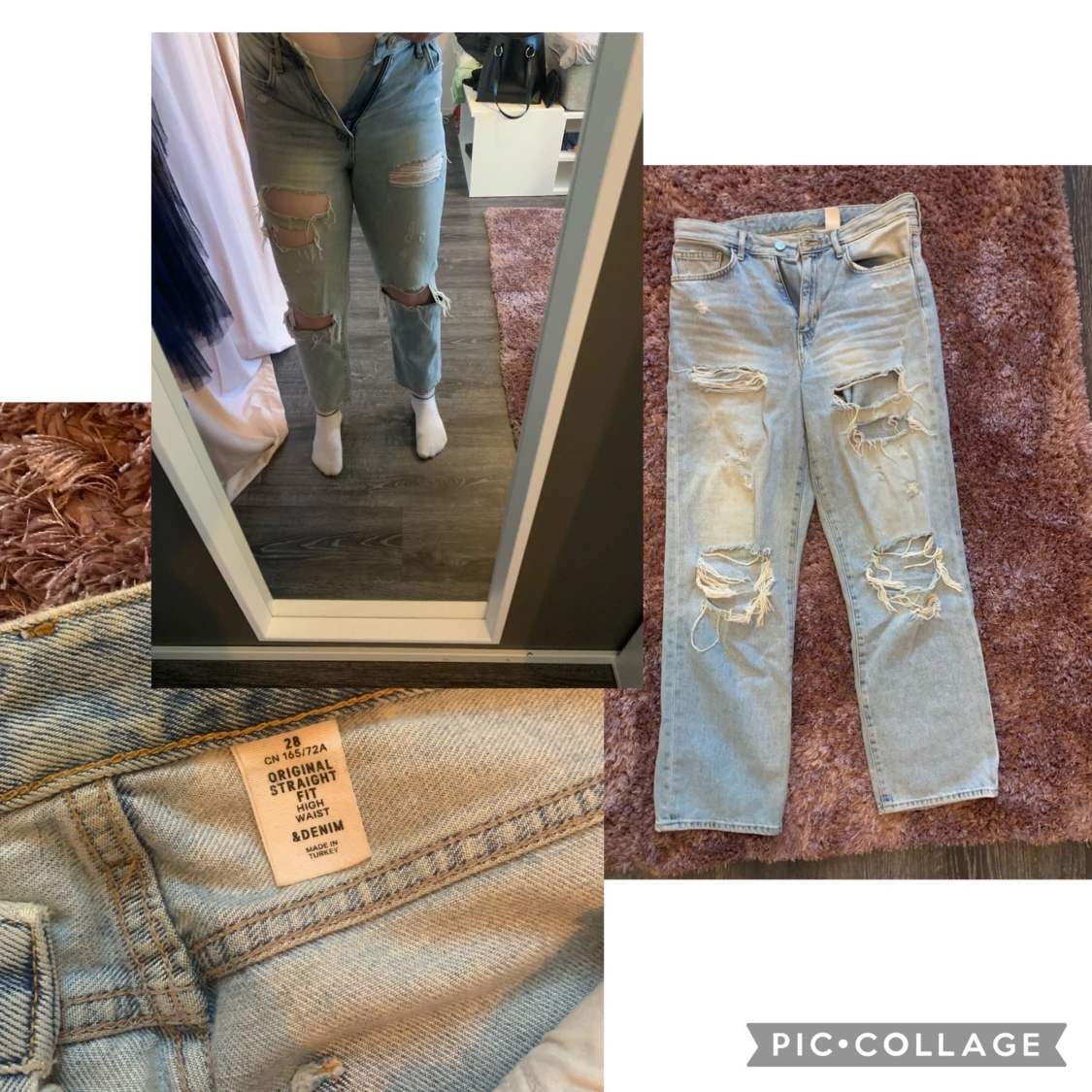 Ljusa heans med hål