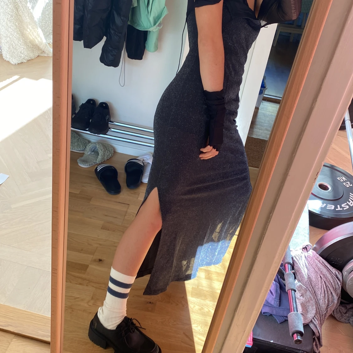 lurex long party dress - 90