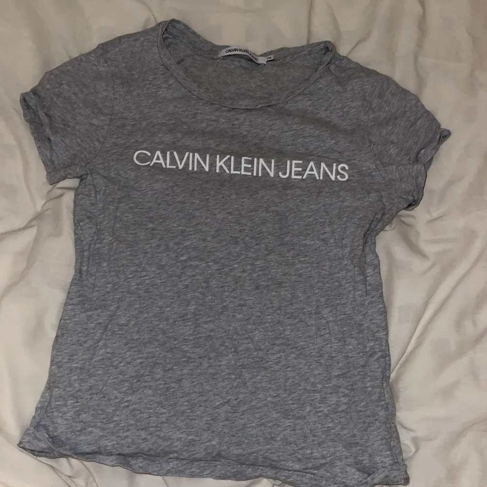Grå t-shirt från Calvin Klein storlek xs. T-shirts.