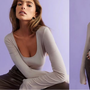 Långärmad tröja  - Säljer min superfina långärmade tröja! Sitter superfint och perfekt basplagg som passar till allt! Utsvängda armar, Från Gina men slutsåld i S och Xs på hemsidan💗