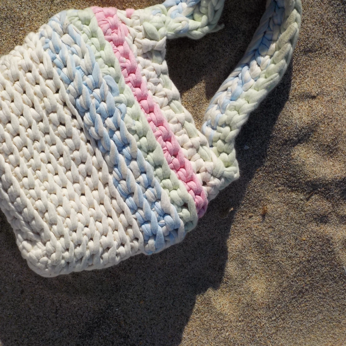 Virkad marshmallow väska  - 91