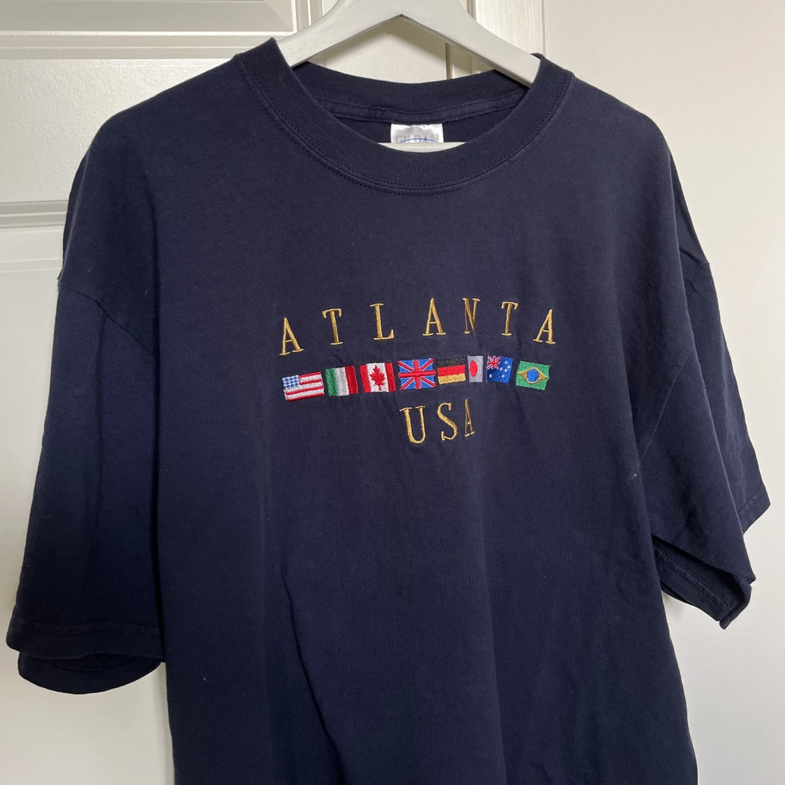 Vintage tshirt marinblå