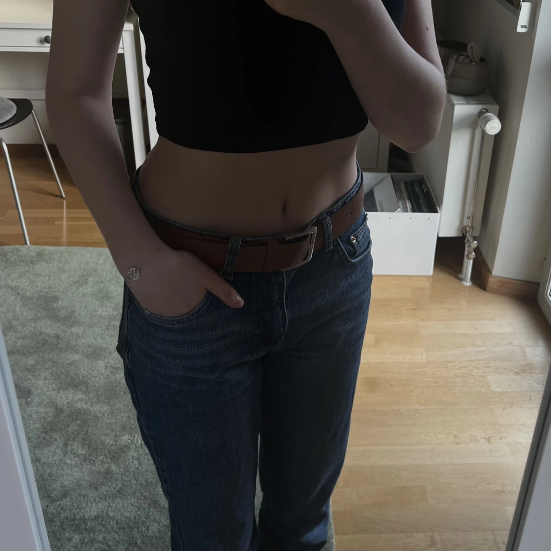 Brunt skärp fejkläder  - 91