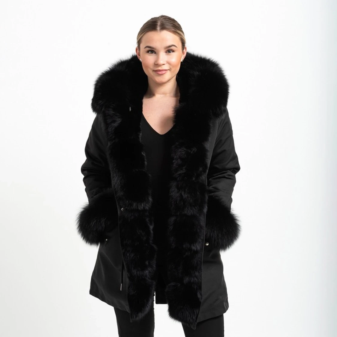 Pälsjacka dam