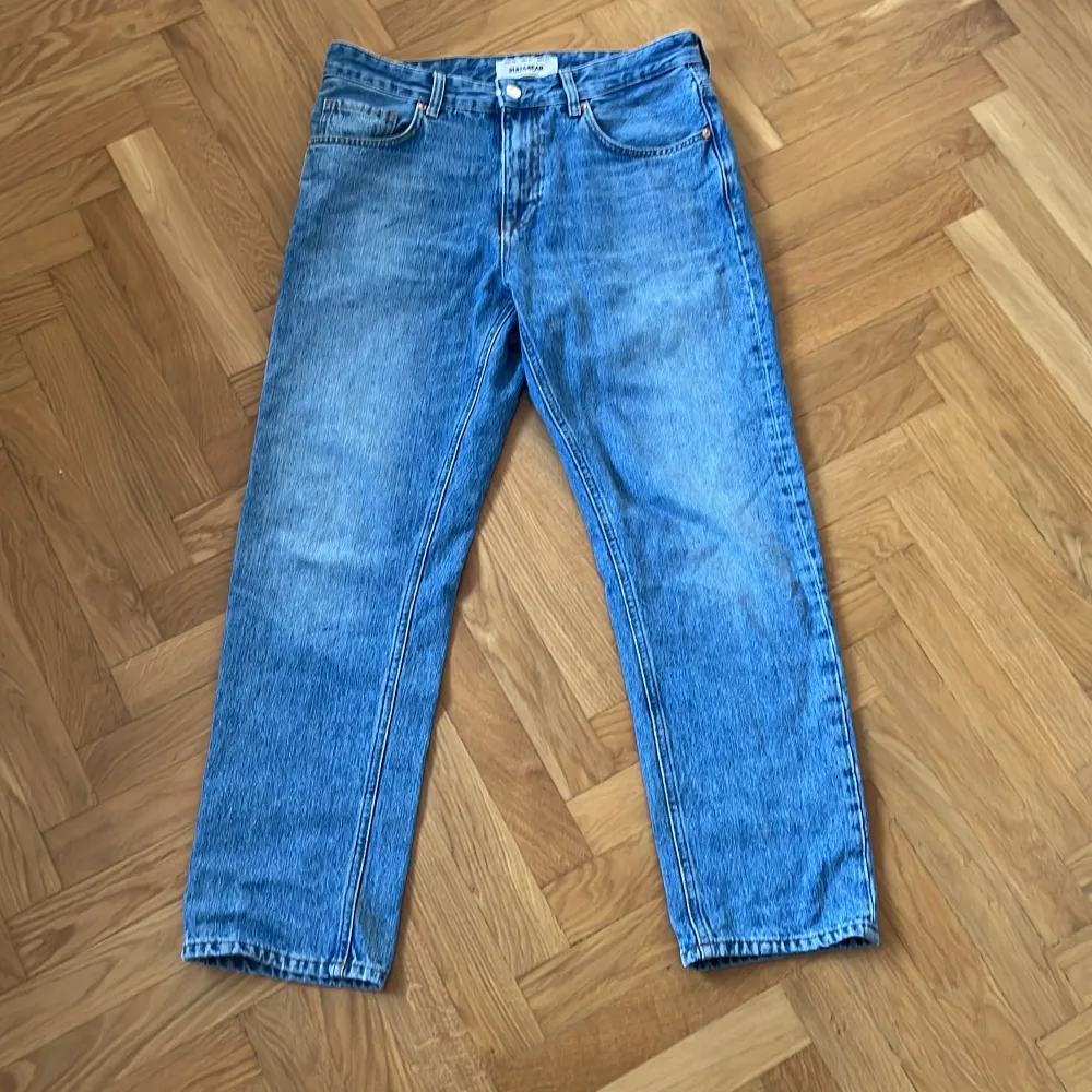 Pull & bear ljusblå straight vintage jeans Riktigt snygga  . Jeans & Byxor.