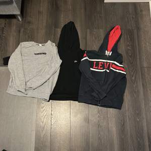Lacoste hoodie st: 152  Levi’s hoodie st: 152/154 Weekend sweatshirt 146/152 