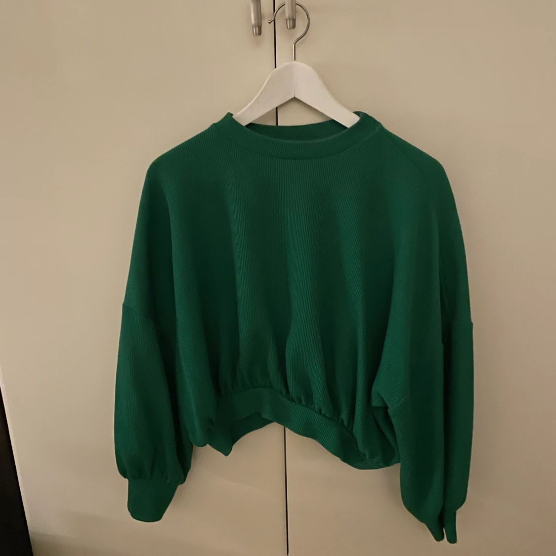 Grön fin stickad tröja 