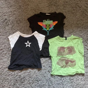 3-pack t-shirts  - 3 stycken croppade t-shirts! Perfekt till sommaren 