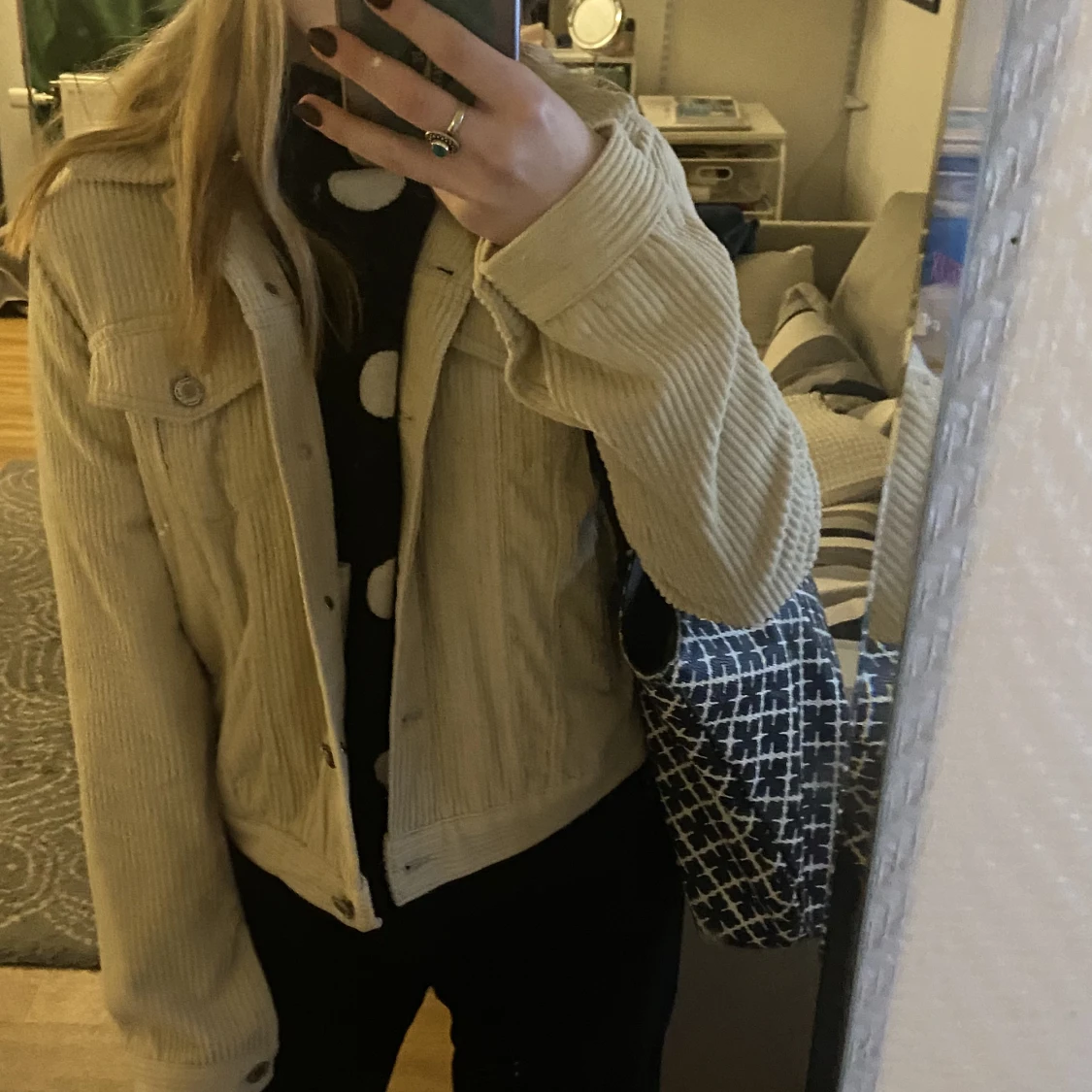 Beige Manchester jacka