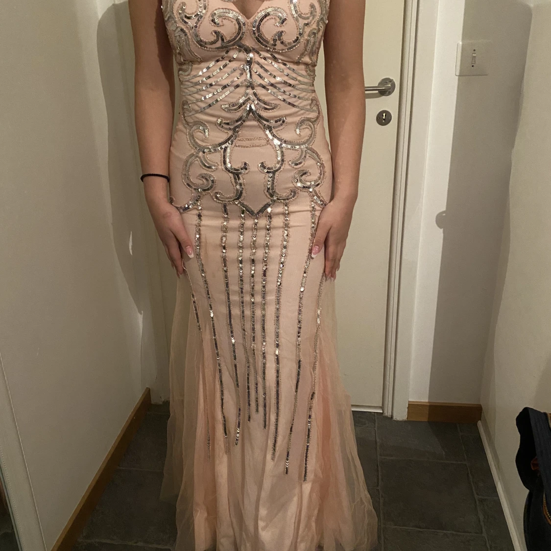 Rosa bal/festklänning - 91