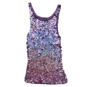 90s Sequin Top - !-20%!Underbar lila vintage paljetttopp från tidigt 00-tal!😫💕 Skimmrande holografiska paljetter! Smickrande passform som justerar sig till ens figur! I perfekt skick! Storlek S/M!💋