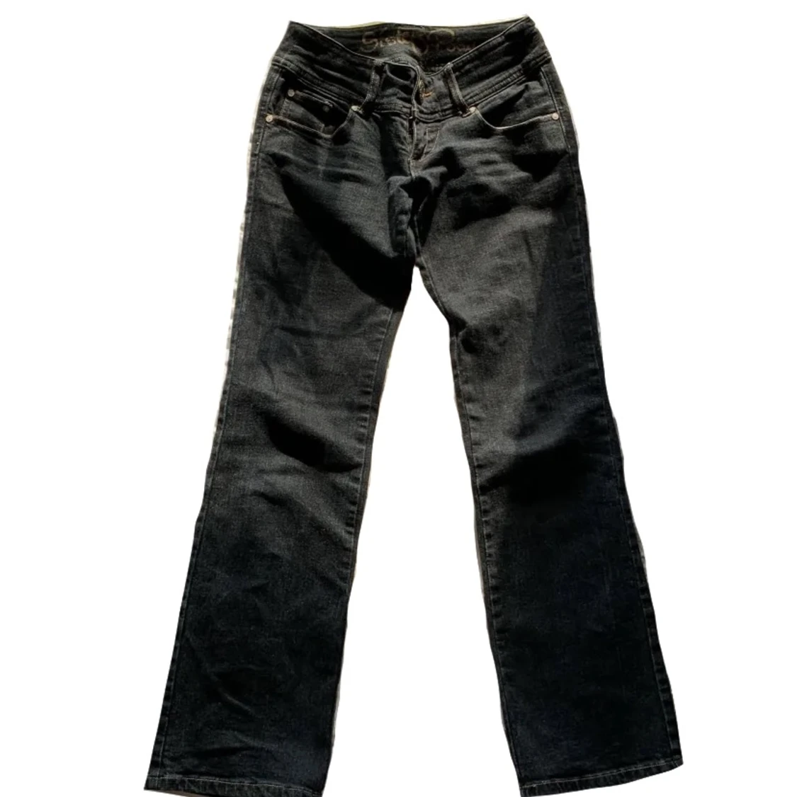 Svarta lågmidjade jeans - 90