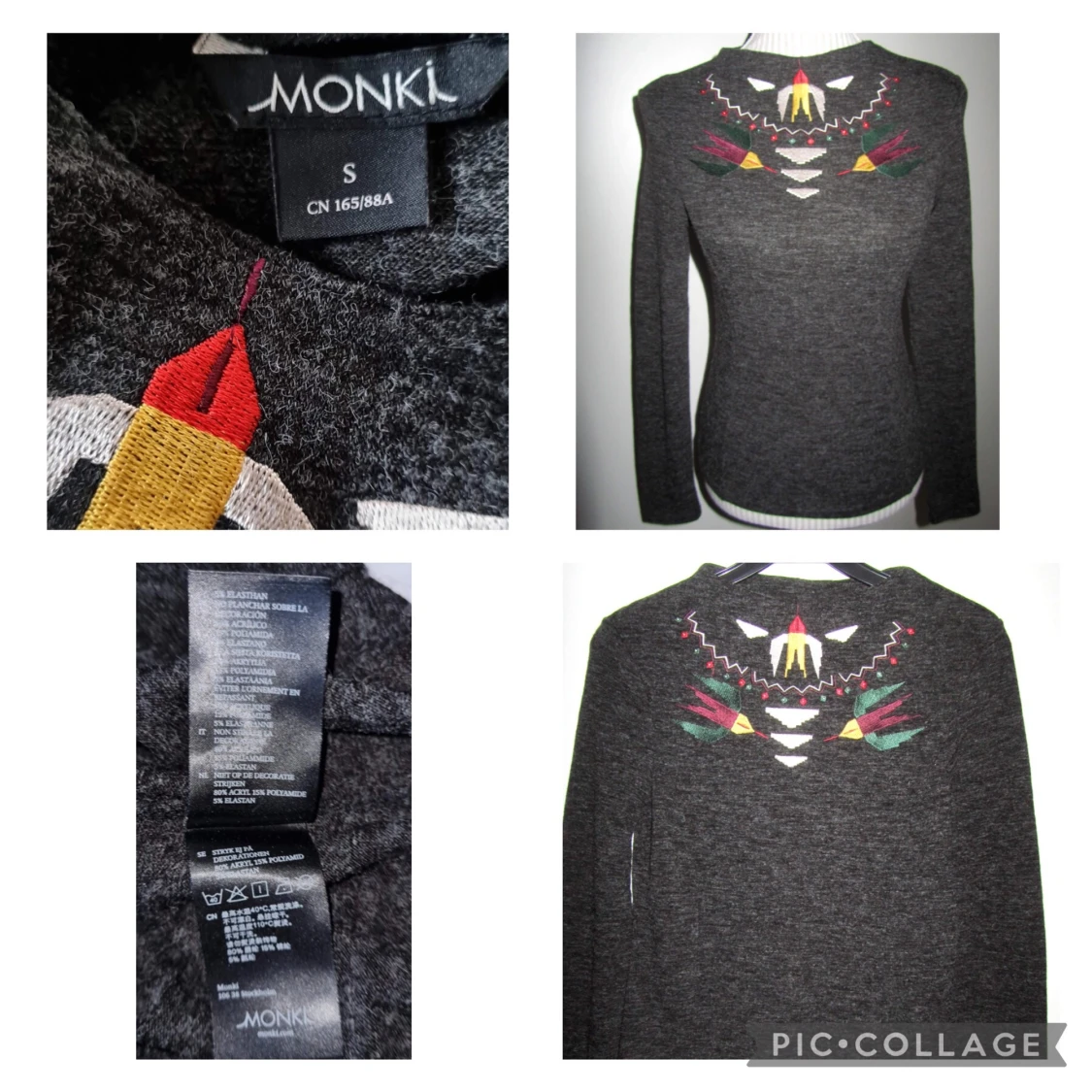 Monki / vintage/ Retro/ läcker tröja / som ny Stl S  - 91