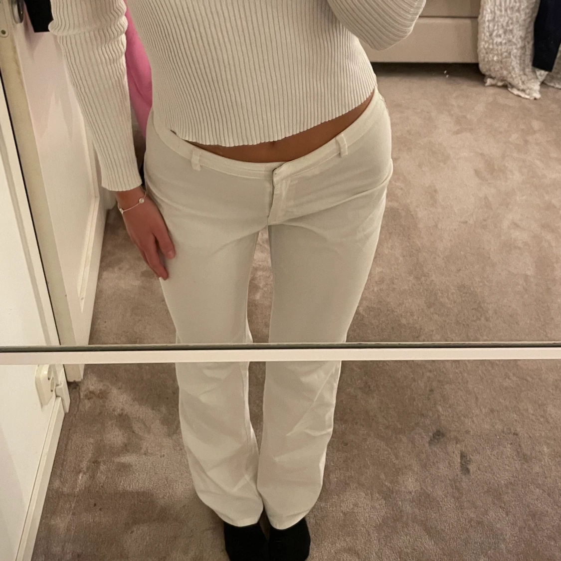 Vita kostymbyxor - 91