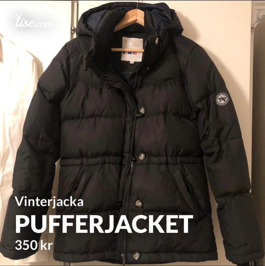 Mörkblå pufferjacket vinterjacka - 90