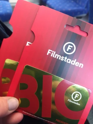 2 st Bio biljetter  - Laddade med 200/kort. Säljes båda för 300:-